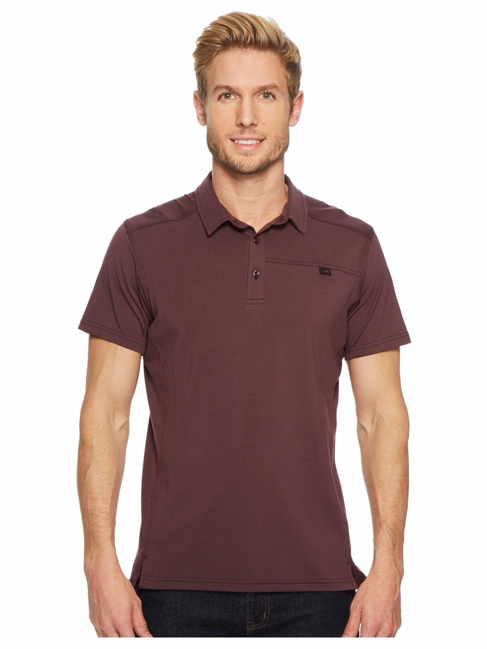 Arc’teryx | Captive short sleeve maroon polo shirt Men’s size XL stretch